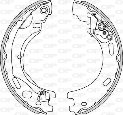 Open Parts BSA2271.00 - Комплект гальм, барабанний механізм autocars.com.ua