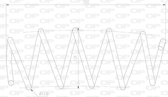 Open Parts CSR9012.00 - Пружина ходової частини autocars.com.ua