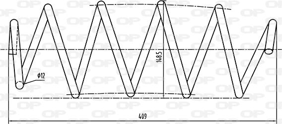 Open Parts CSR9057.00 - Пружина ходової частини autocars.com.ua