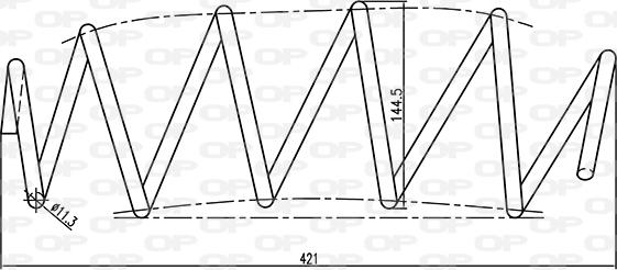 Open Parts CSR9064.00 - Пружина ходової частини autocars.com.ua