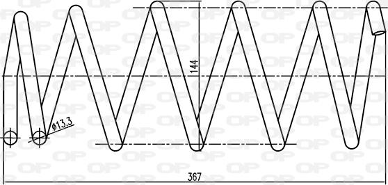 Open Parts CSR9134.00 - Пружина ходової частини autocars.com.ua