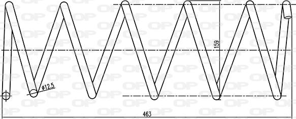 Open Parts CSR9191.00 - Пружина ходової частини autocars.com.ua