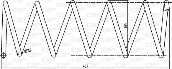 Open Parts CSR9191.02 - Пружина ходової частини autocars.com.ua