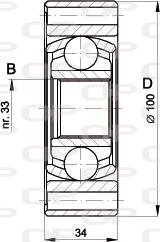 Open Parts CVJ5398.20 - Шарнірний комплект, ШРУС, приводний вал autocars.com.ua