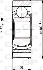 Open Parts CVJ5399.20 - Шарнирный комплект, ШРУС, приводной вал autodnr.net