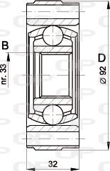 Open Parts CVJ5401.20 - Шарнірний комплект, ШРУС, приводний вал autocars.com.ua