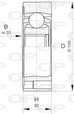 Open Parts CVJ5411.20 - Шарнірний комплект, ШРУС, приводний вал autocars.com.ua