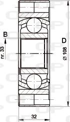 Open Parts CVJ5418.20 - Шарнірний комплект, ШРУС, приводний вал autocars.com.ua