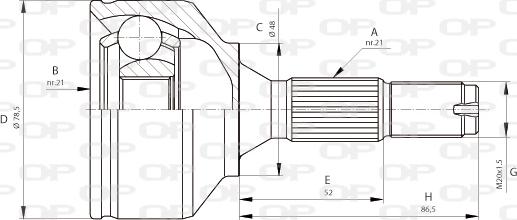 Open Parts CVJ5685.10 - Шарнирный комплект, ШРУС, приводной вал autodnr.net