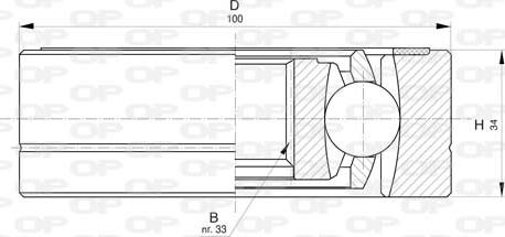 Open Parts CVJ5796.20 - Шарнірний комплект, ШРУС, приводний вал autocars.com.ua