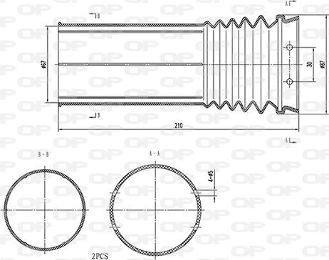 Open Parts DCK5114.02 - Пыльник амортизатора, защитный колпак autodnr.net