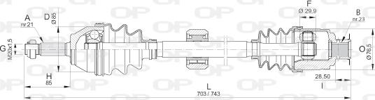 Open Parts DRS6147.00 - Приводной вал autodnr.net