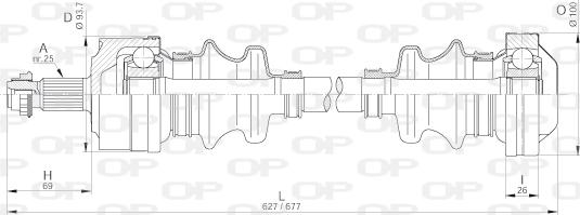 Open Parts DRS6186.00 - Приводной вал autodnr.net