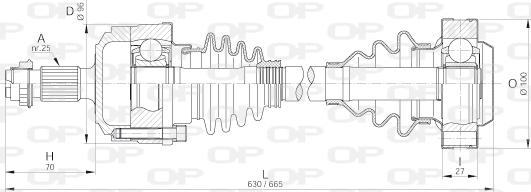 Open Parts DRS6187.00 - Приводной вал autodnr.net