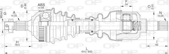 Open Parts DRS6280.00 - Приводной вал autodnr.net