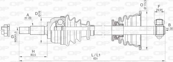 Open Parts DRS6483.00 - Приводной вал autodnr.net