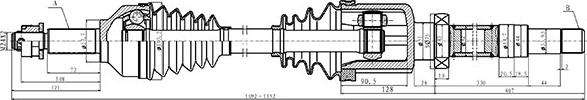 Open Parts DRS6489.00 - Приводной вал autodnr.net