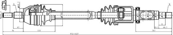 Open Parts DRS6494.00 - Приводной вал autodnr.net