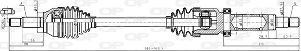 Open Parts DRS6497.00 - Приводной вал autodnr.net