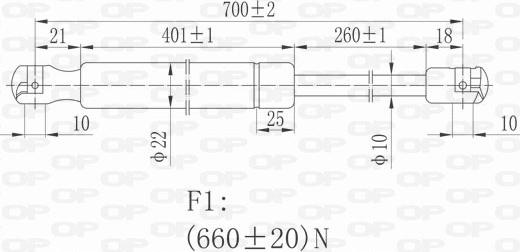 Open Parts GSR6229.00 - Газовая пружина, упор autodnr.net