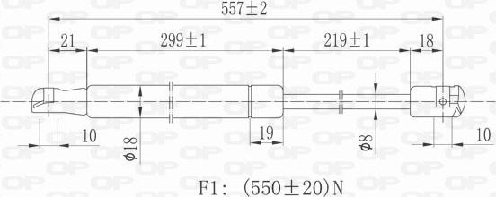 Open Parts GSR6237.00 - Газовая пружина, упор autodnr.net