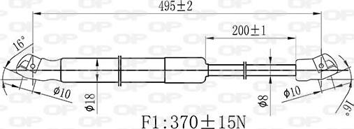 Open Parts GSR6514.00 - Газовая пружина, упор autodnr.net