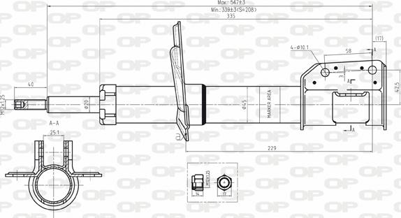 Open Parts SAB8001.31 - Амортизатор autodnr.net