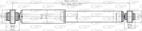 Open Parts SAB8004.32 - Амортизатор autocars.com.ua