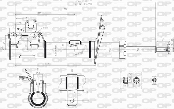 Open Parts SAB8010.31 - Амортизатор autocars.com.ua