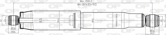 Open Parts SAB8018.32 - Амортизатор autocars.com.ua
