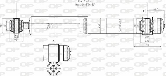 Open Parts SAB8019.32 - Амортизатор autocars.com.ua