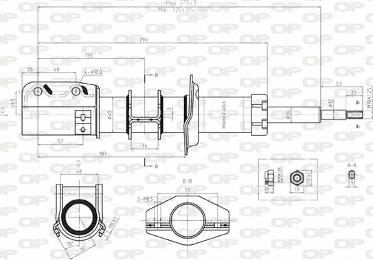 Open Parts SAB8023.11 - Амортизатор autocars.com.ua