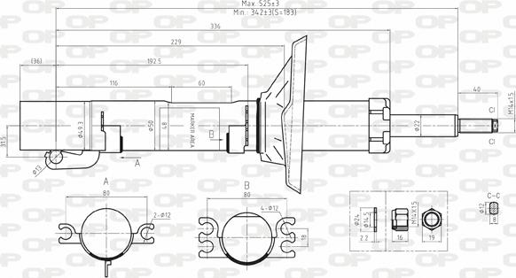 Open Parts SAB8024.31 - Амортизатор autocars.com.ua