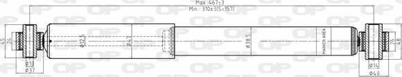 Open Parts SAB8027.32 - Амортизатор autodnr.net