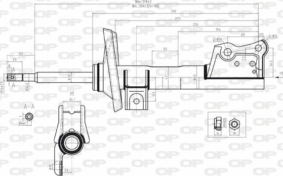 Open Parts SAB8041.31 - Амортизатор autocars.com.ua