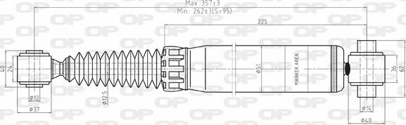 Open Parts SAB8043.32 - Амортизатор autocars.com.ua