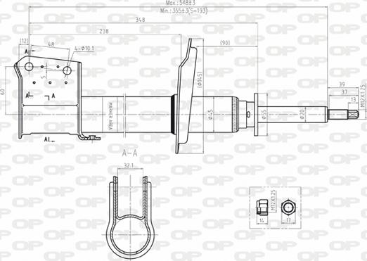 Open Parts SAB8045.31 - Амортизатор autocars.com.ua