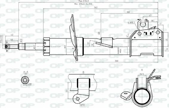 Open Parts SAB8053.31 - Амортизатор autodnr.net