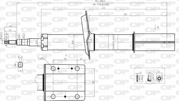 Open Parts SAB8062.31 - Амортизатор autocars.com.ua