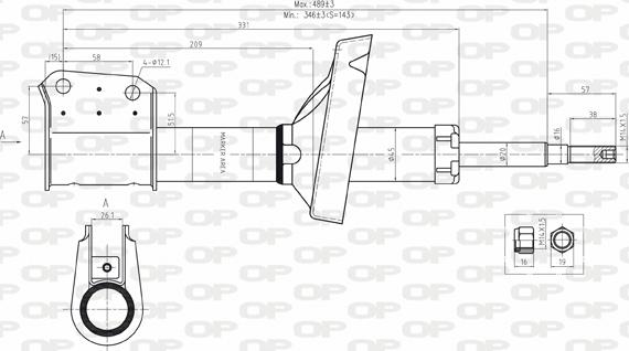 Open Parts SAB8069.11 - Амортизатор autocars.com.ua