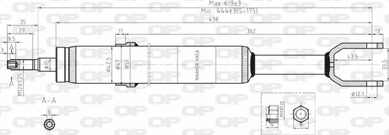 Open Parts SAB8070.31 - Амортизатор autocars.com.ua