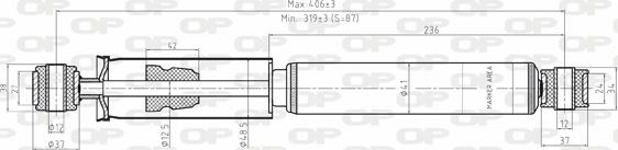 Open Parts SAB8088.32 - Амортизатор autodnr.net