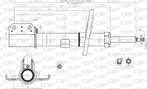 Open Parts SAB8090.31 - Амортизатор autocars.com.ua