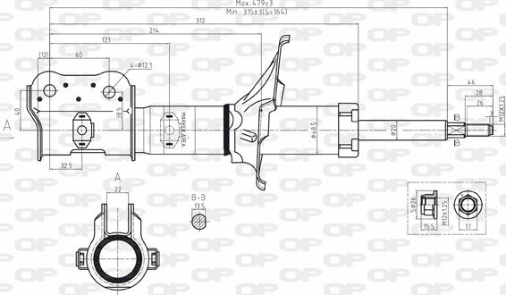 Open Parts SAB8097.31 - Амортизатор autocars.com.ua