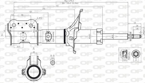 Open Parts SAB8098.31 - Амортизатор autodnr.net