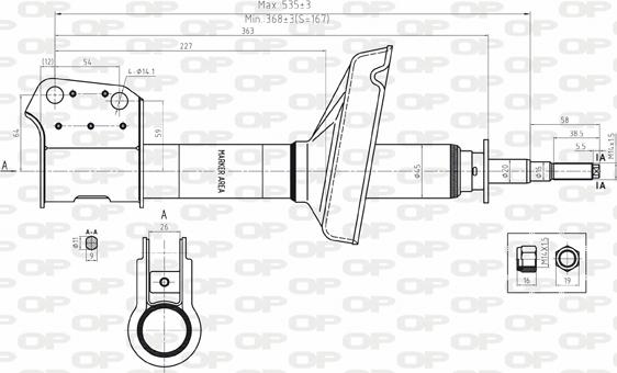 Open Parts SAB8100.11 - Амортизатор autocars.com.ua