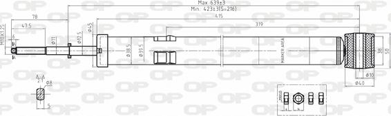 Open Parts SAB8116.32 - Амортизатор autocars.com.ua