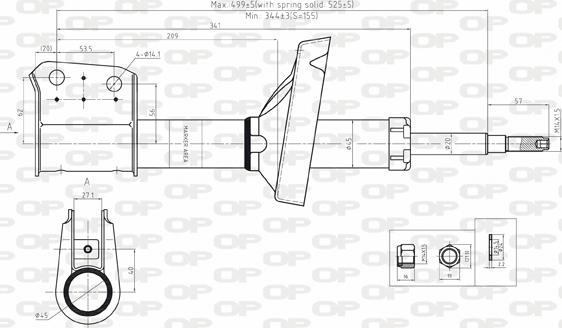 Open Parts SAB8122.31 - Амортизатор autocars.com.ua