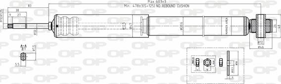 Open Parts SAB8133.32 - Амортизатор autocars.com.ua