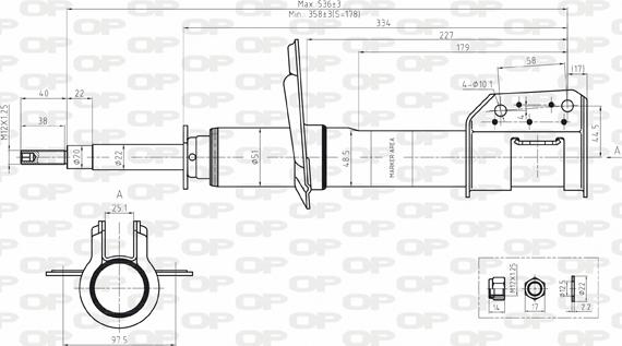 Open Parts SAB8145.31 - Амортизатор autocars.com.ua